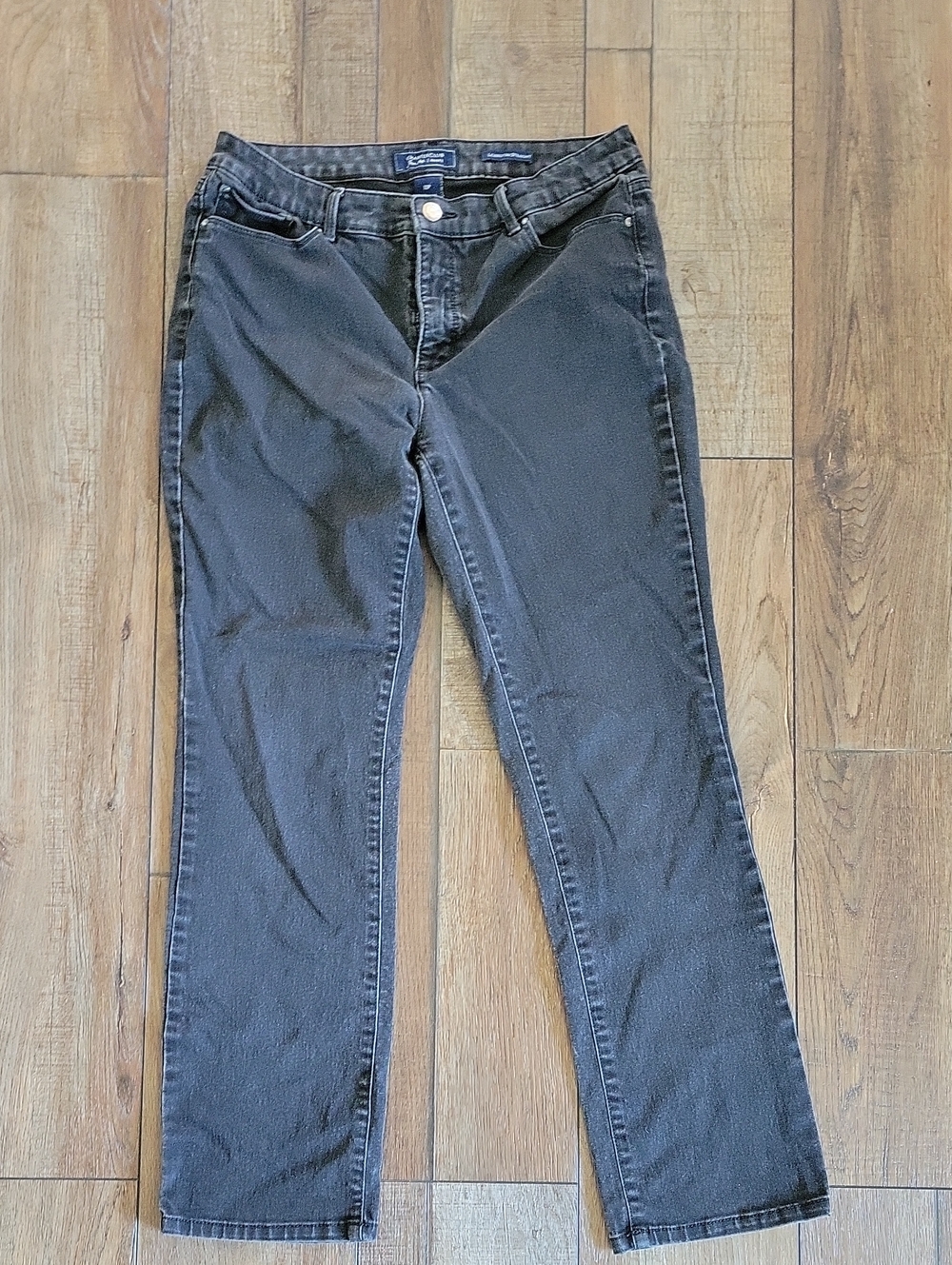 Charter Club Black Straight-Leg Jeans